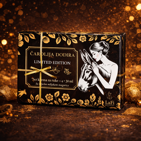 Čarolija dodira – poklon set krema za ruke (4 × 30 ml)